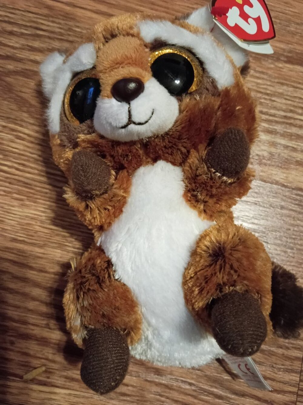 Plush Ty Beanie Boo Rusty Raccoon stuffed toy